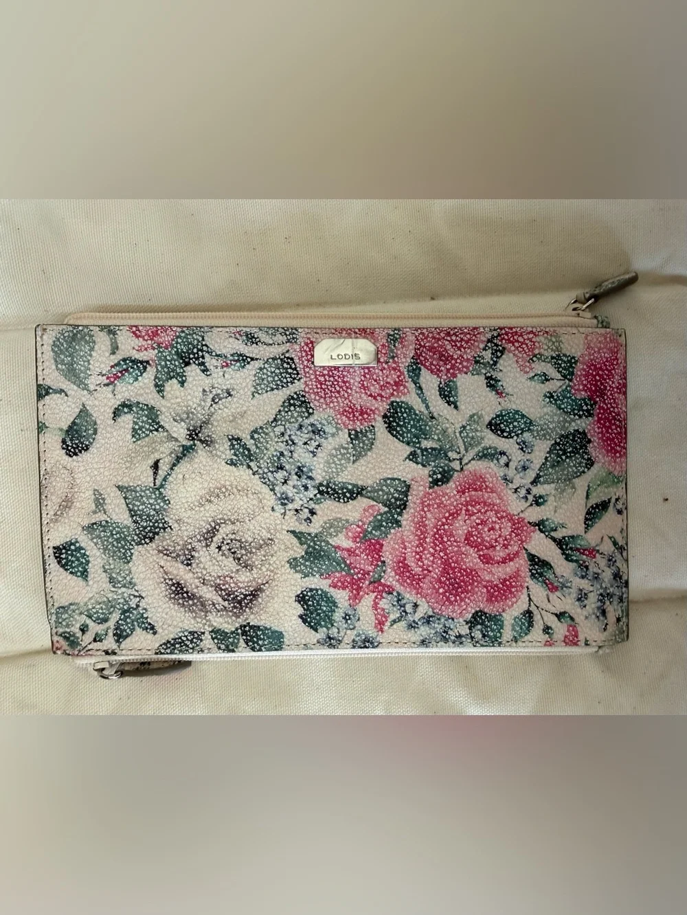 NWT Lodis Lani Double Zip Wallet